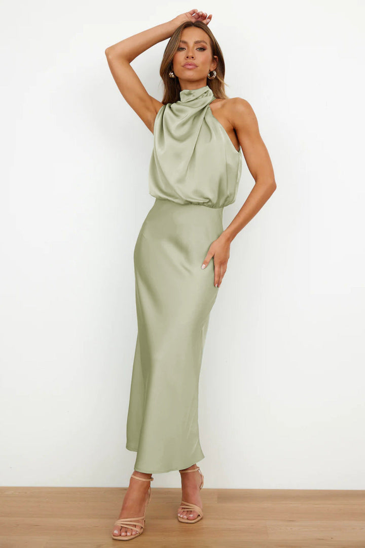 Tyra | Vestido de Gala Elegante com Decote Halter