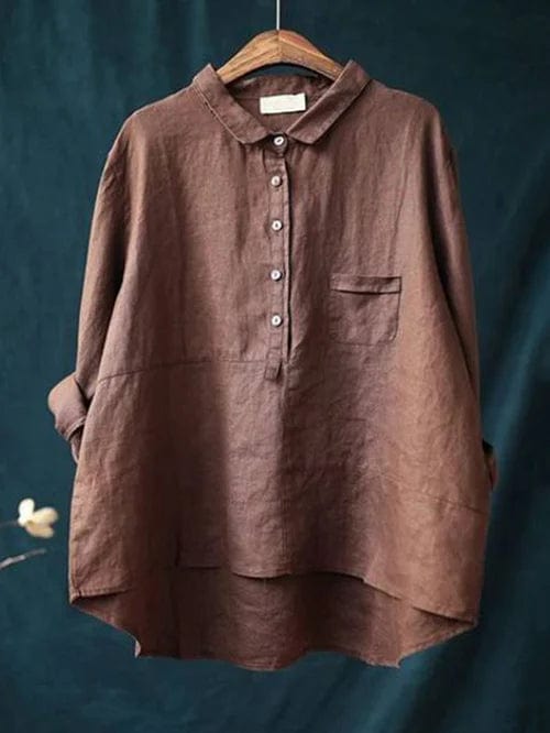 Elvie | Blusa de Linho Elegante para o Verão