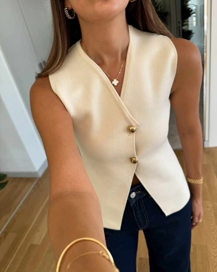 Diana Tricot Knit Vest