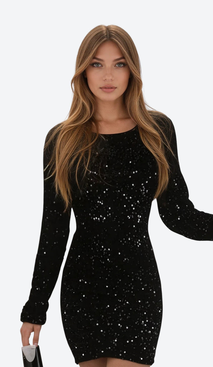 Inari | Vestido Curto com Brilhos