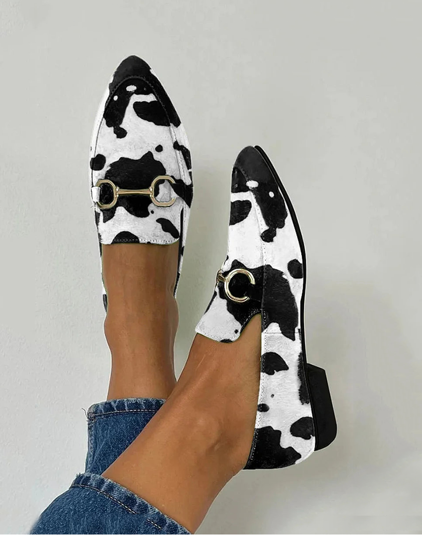 Diana - Mocassim com Detalhe de Fivela Estampada