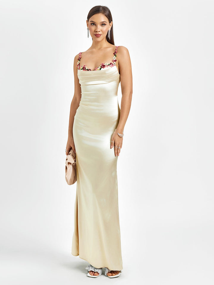 Pixie | Long Satin Dress