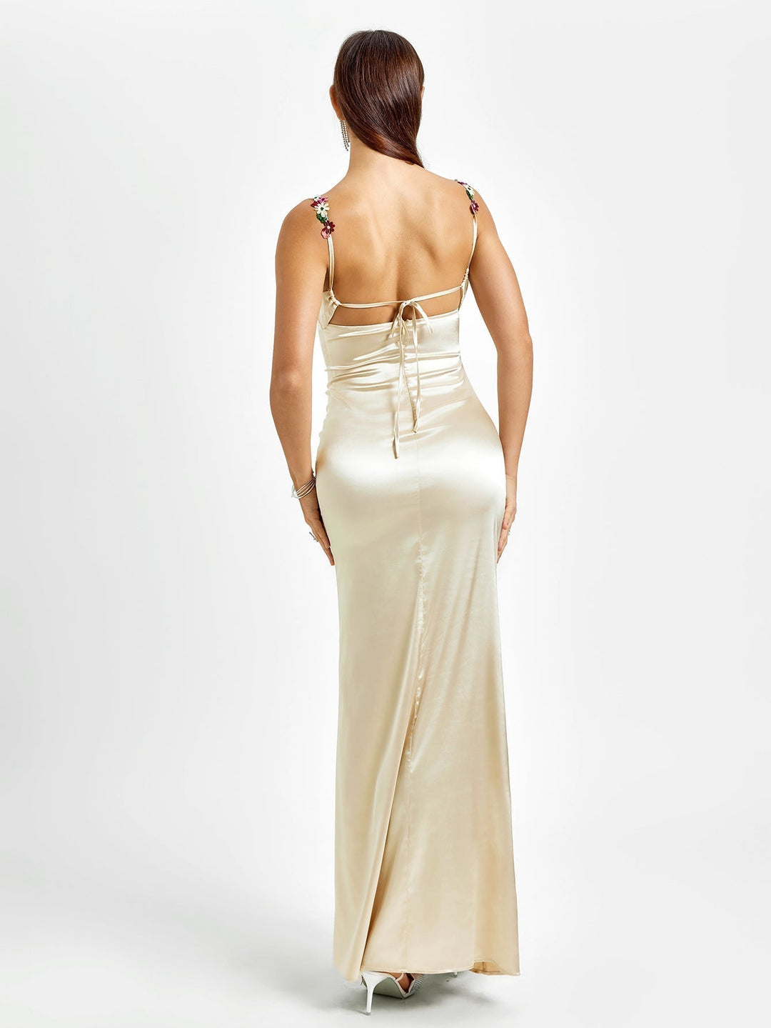 Pixie | Long Satin Dress