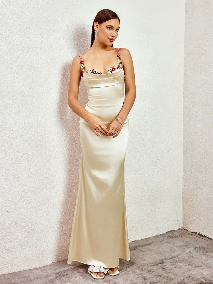 Pixie | Long Satin Dress