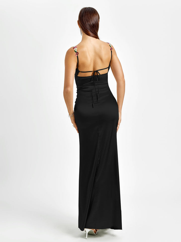 Pixie | Long Satin Dress