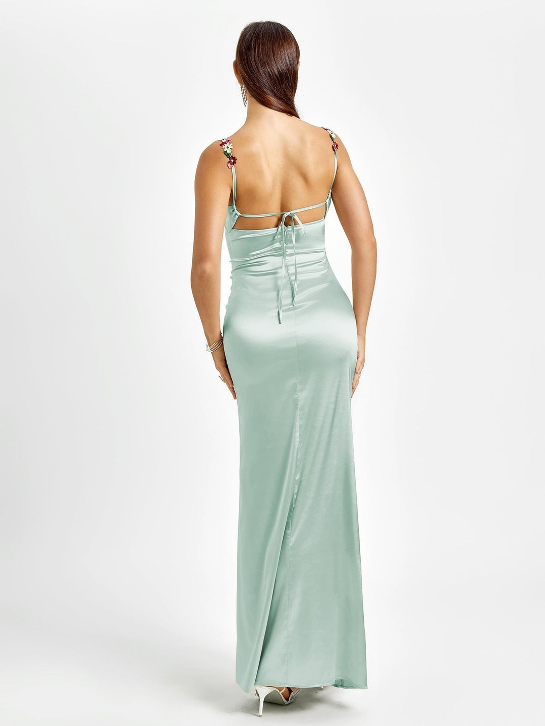 Pixie | Long Satin Dress