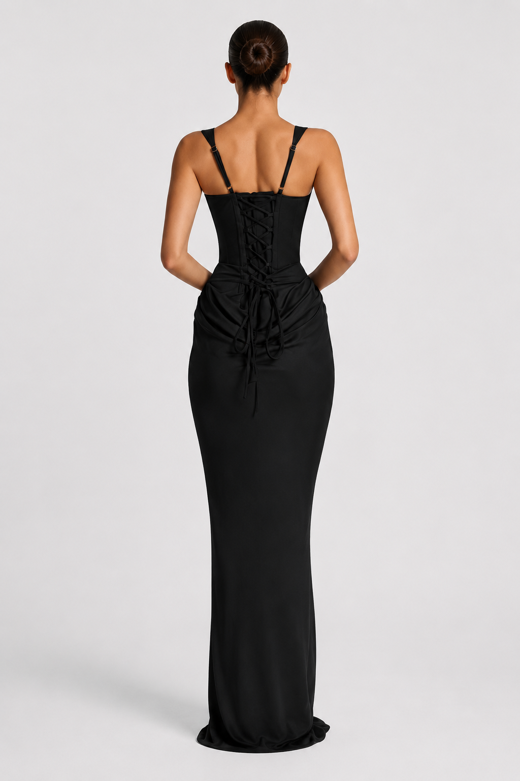 Vestido Elegante con Corsé de Silueta Refinada
