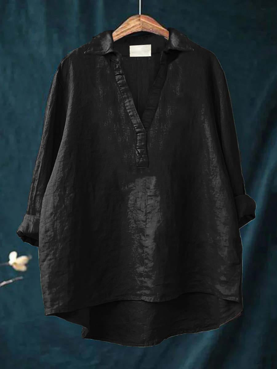 Andrea | Blusa de Linho Elegante para o Verão