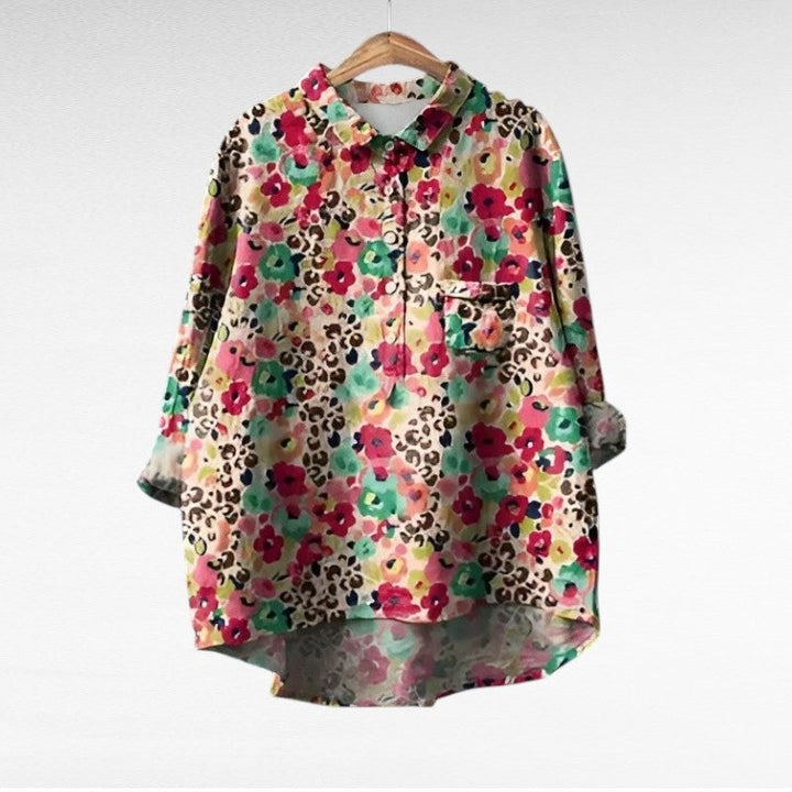 Noémie | Blusa de Linho Elegante para o Verão