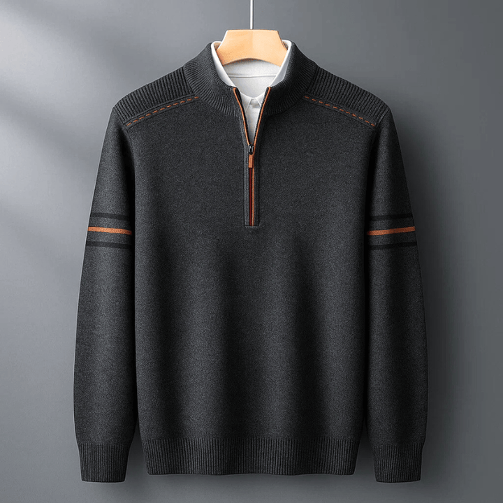 George™ - Pullover Moderno com Zíper Frontal
