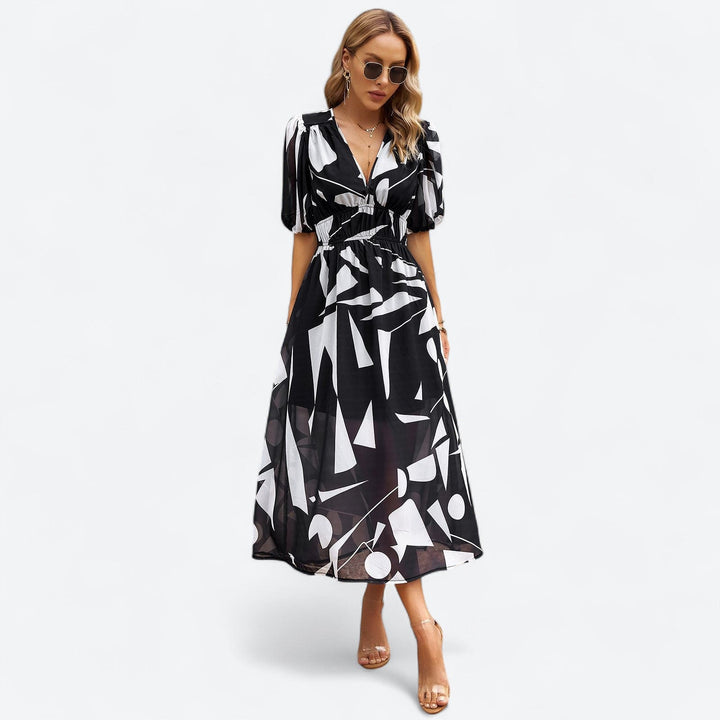 Elly | Elegante Robe com Decote em V
