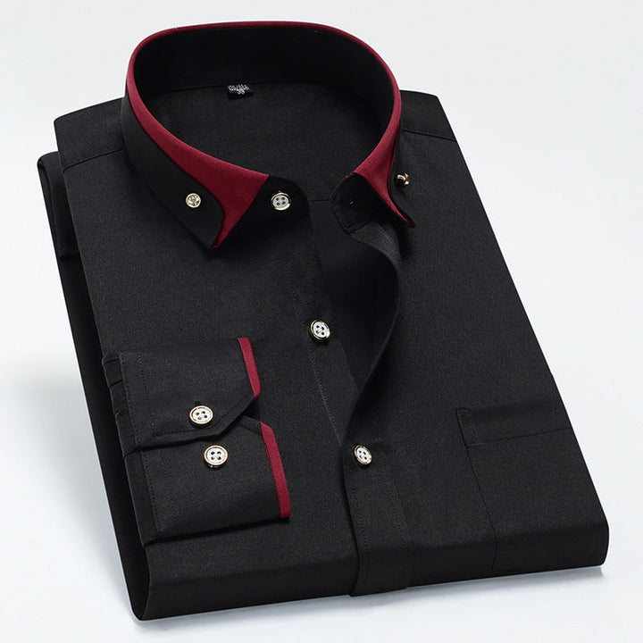 Albert | Camisa Clássica de Algodão com Mangas Longas