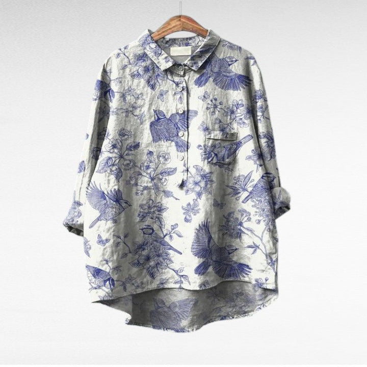 Claire | Blusa de Linho Elegante para o Verão