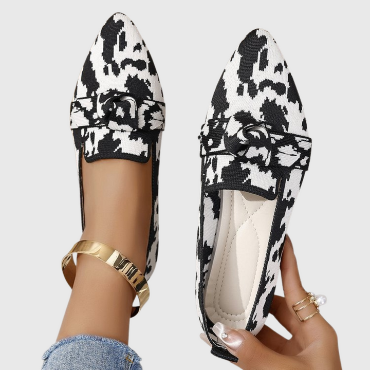 Mara - Confortáveis Mocassins com Estampa de Dálmata