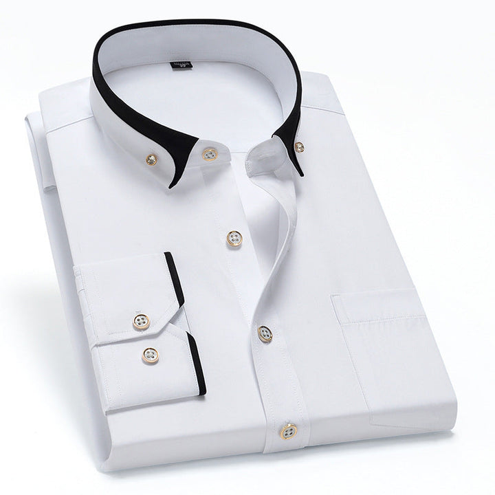 Albert | Camisa Clássica de Algodão com Mangas Longas