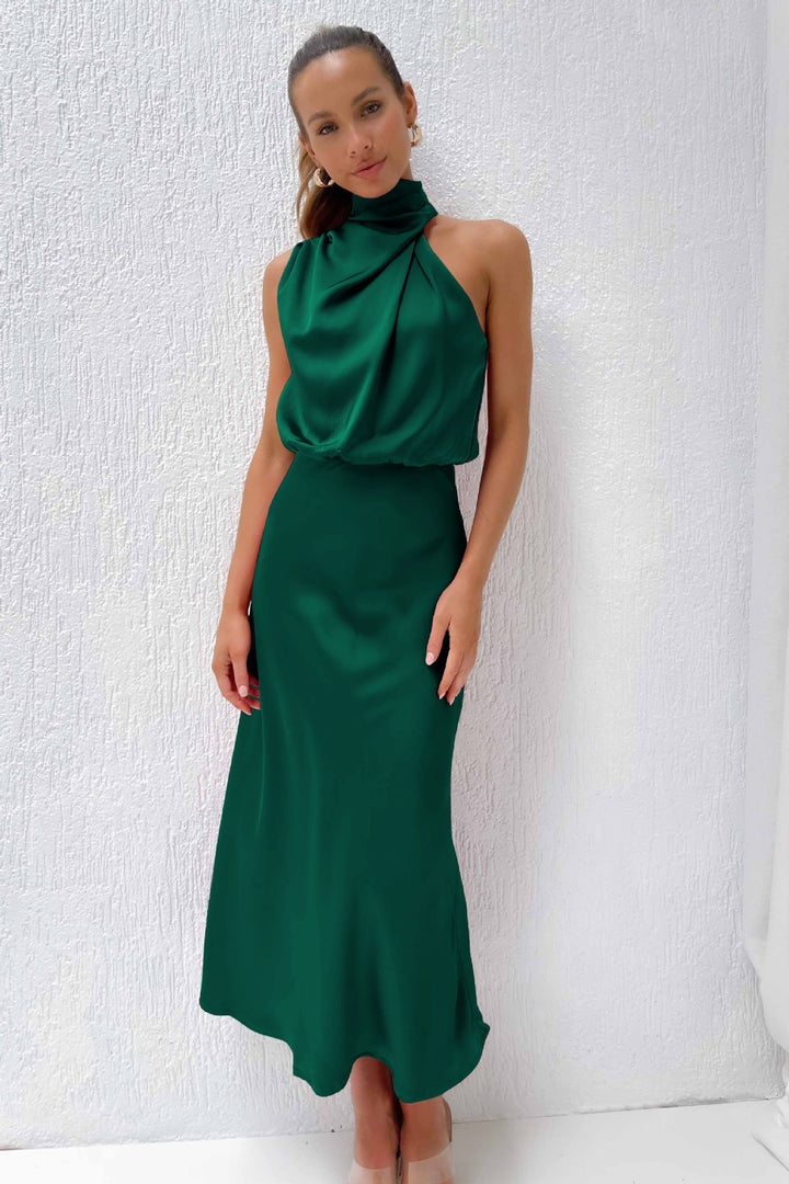 Tyra | Vestido de Gala Elegante com Decote Halter
