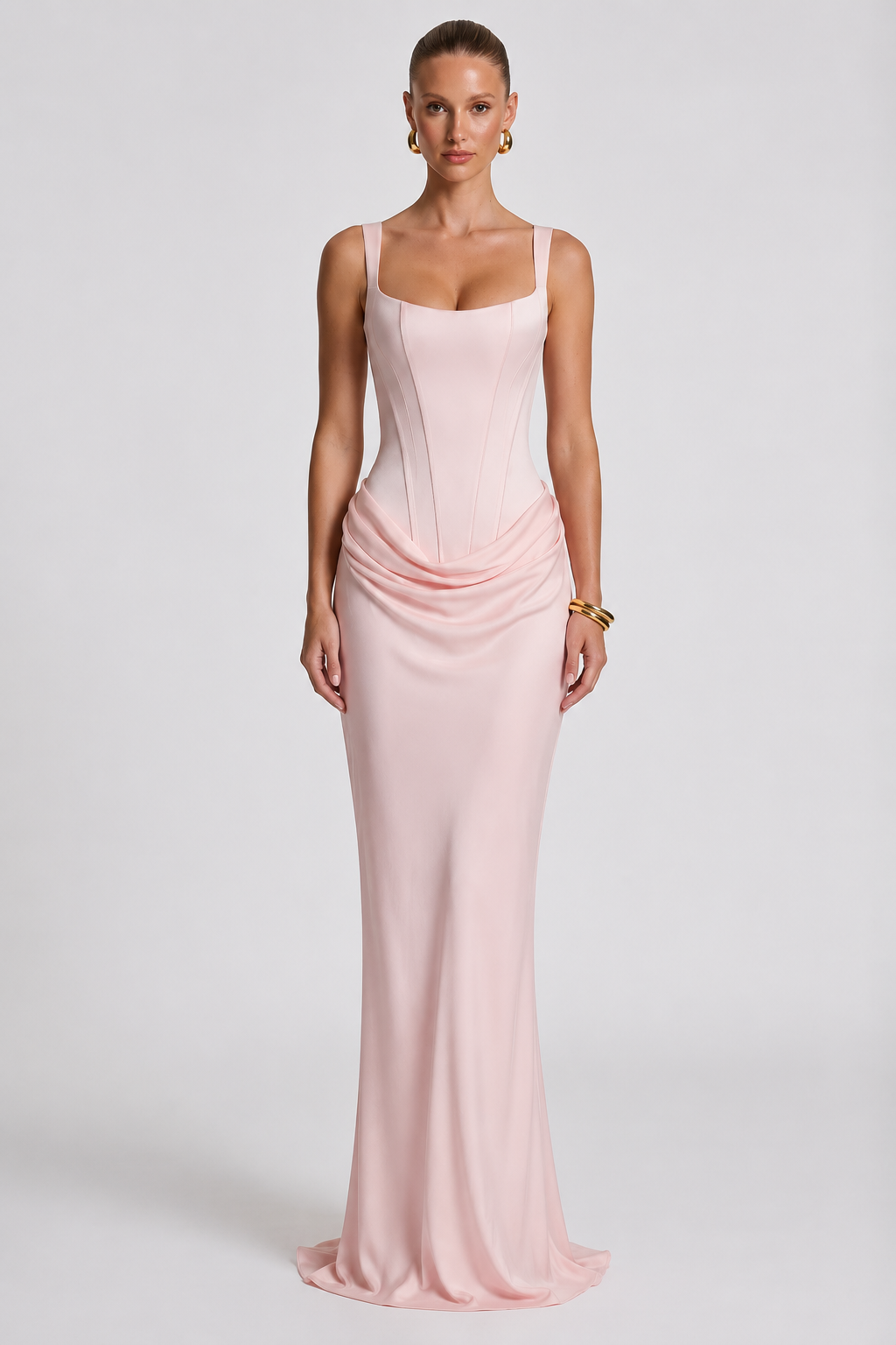 Vestido Elegante con Corsé de Silueta Refinada
