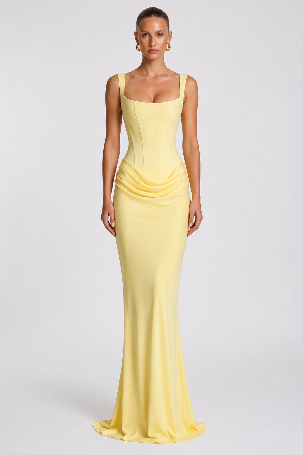 Vestido Elegante con Corsé de Silueta Refinada