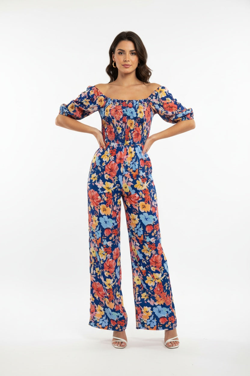 Single Floral - Blue
