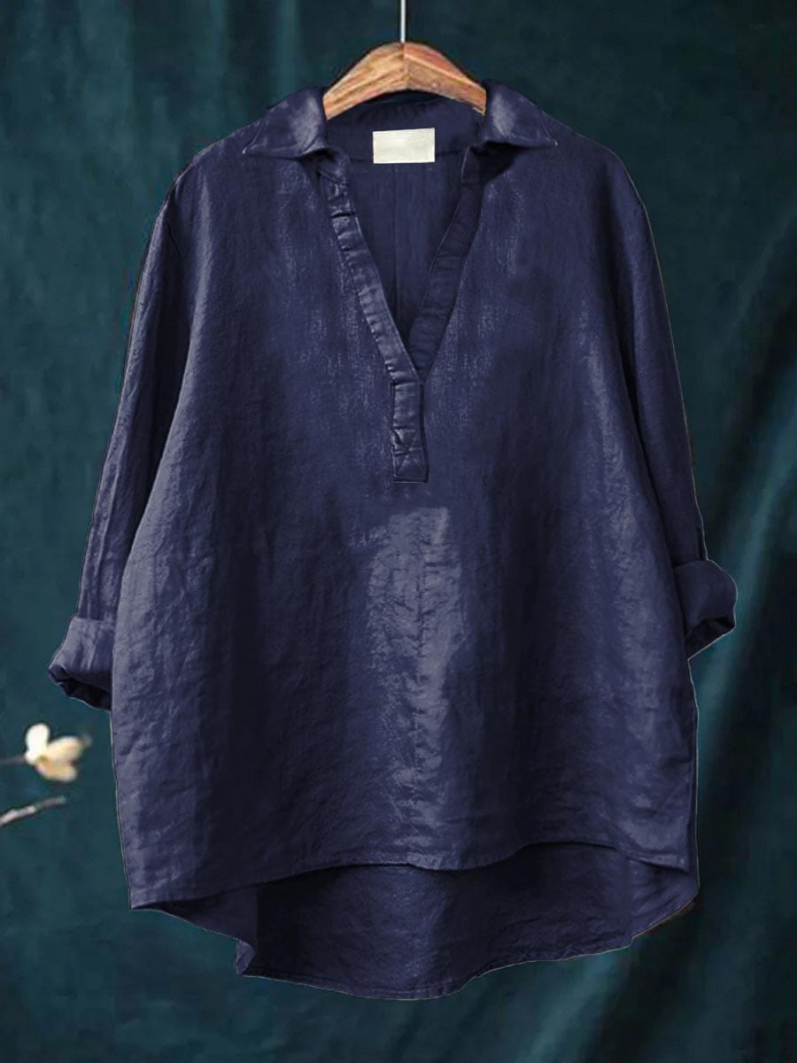 Andrea | Blusa de Linho Elegante para o Verão