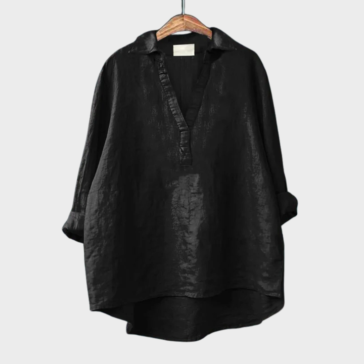 Andrea | Blusa de Linho Elegante para o Verão