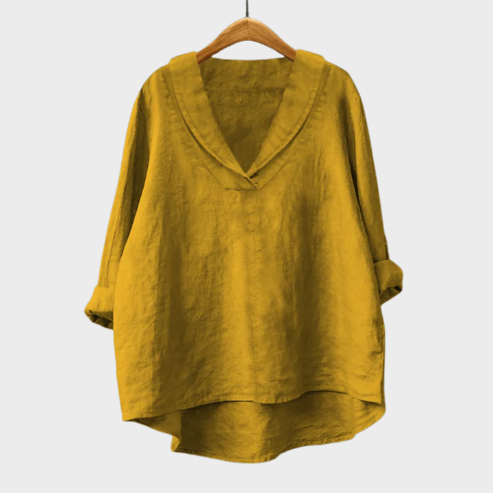 Samantha | Blusa de Linho Elegante para o Verão