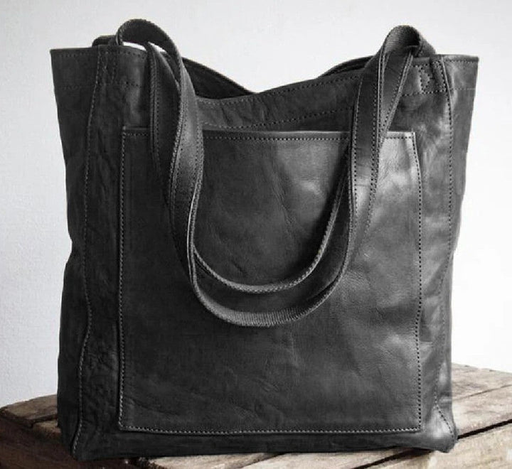 Elle - Bolsa de ombro clássica em pele