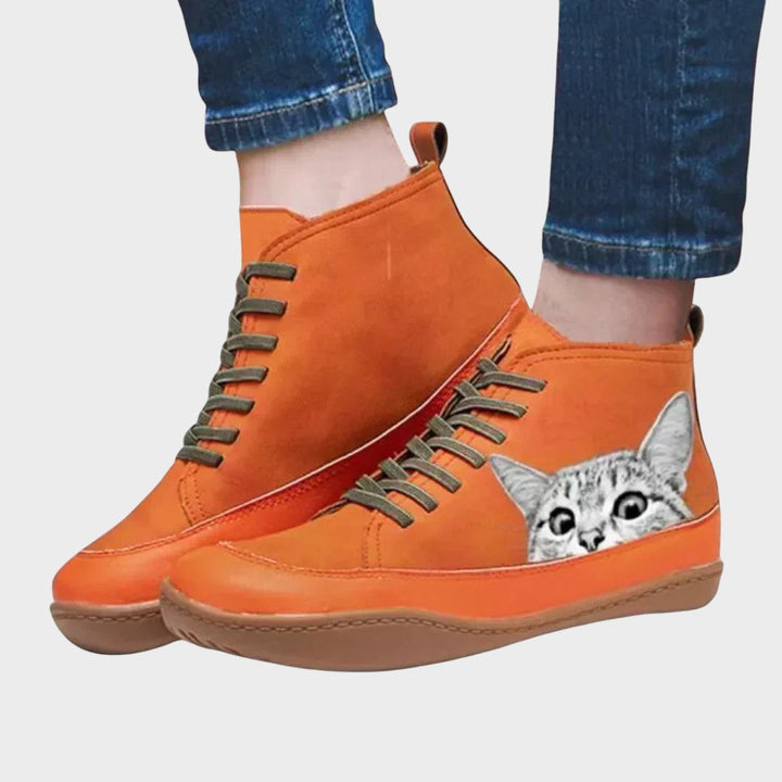 Kitty - Botas de couro para apaixonados por gatos