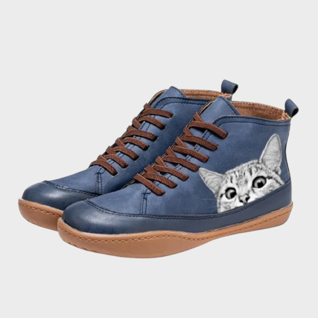 Kitty - Botas de couro para apaixonados por gatos