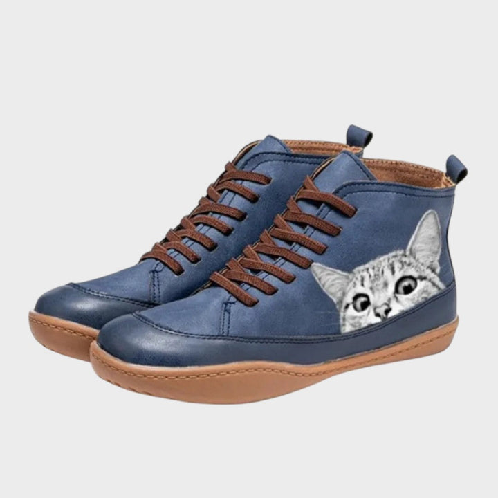Kitty - Botas de couro para apaixonados por gatos