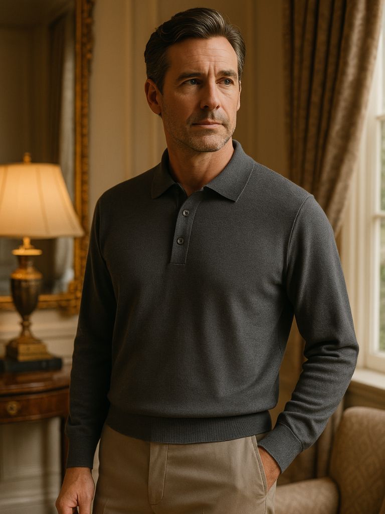 Adrian™ | Pullover de Lã com Detalhes em Botões