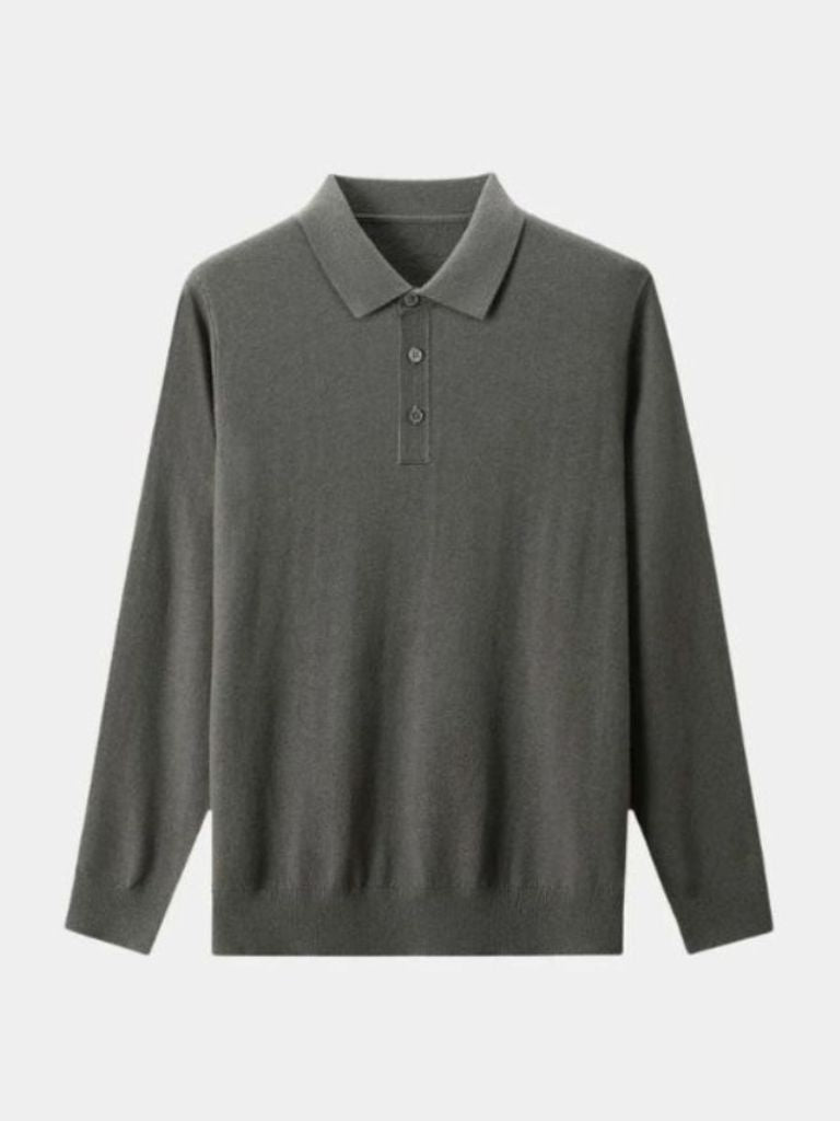 Adrian™ | Pullover de Lã com Detalhes em Botões
