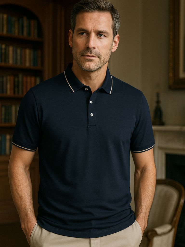 Anders™ | Pólo Trim Midnight