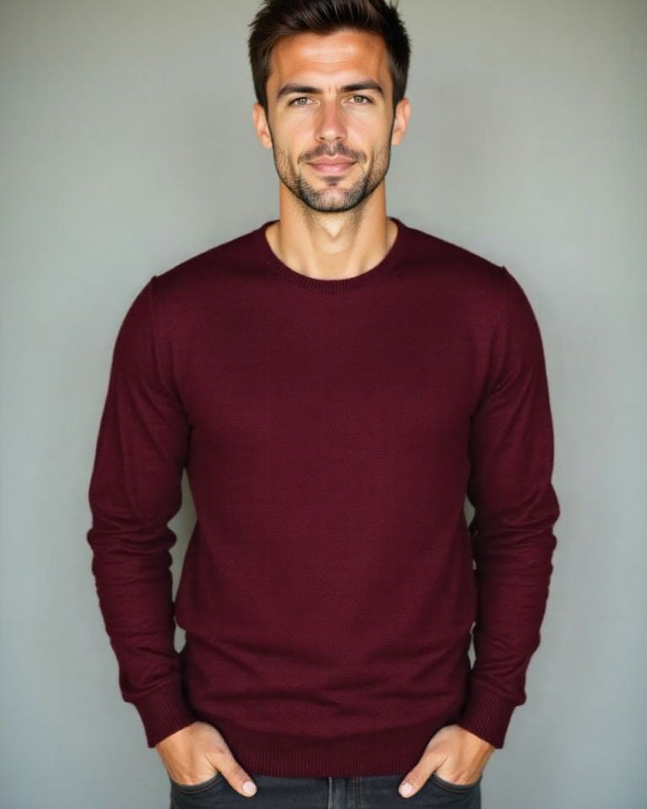 Anders™ | Suéter de Gola Redonda