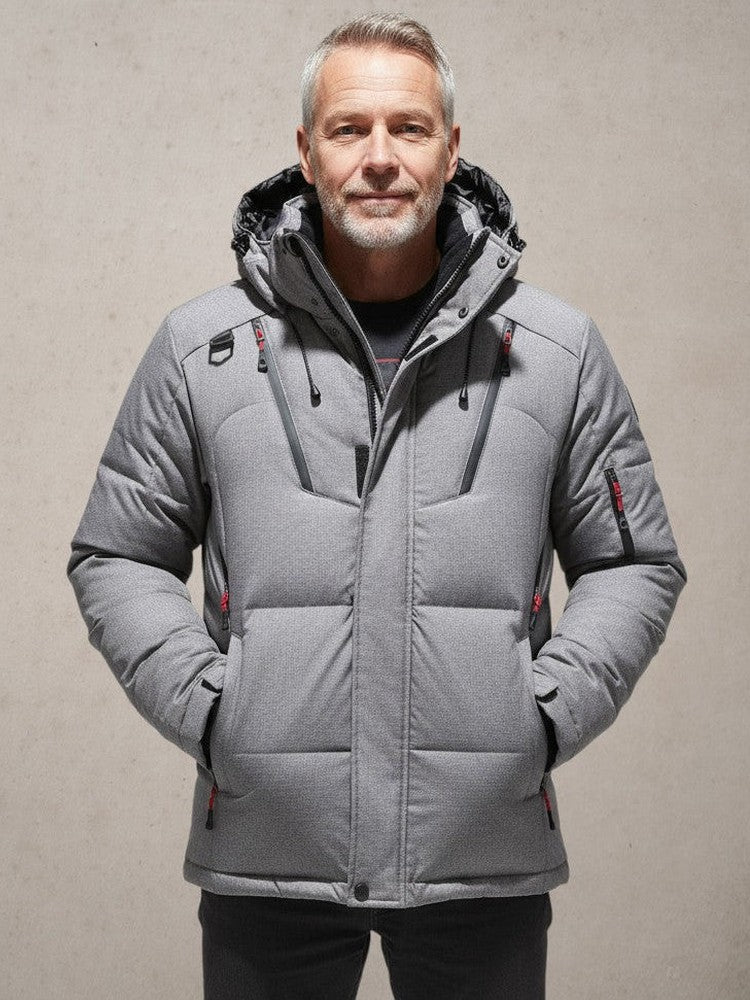 Arktis Pro™ | Parka Masculina de Inverno com Estilo Monocromático