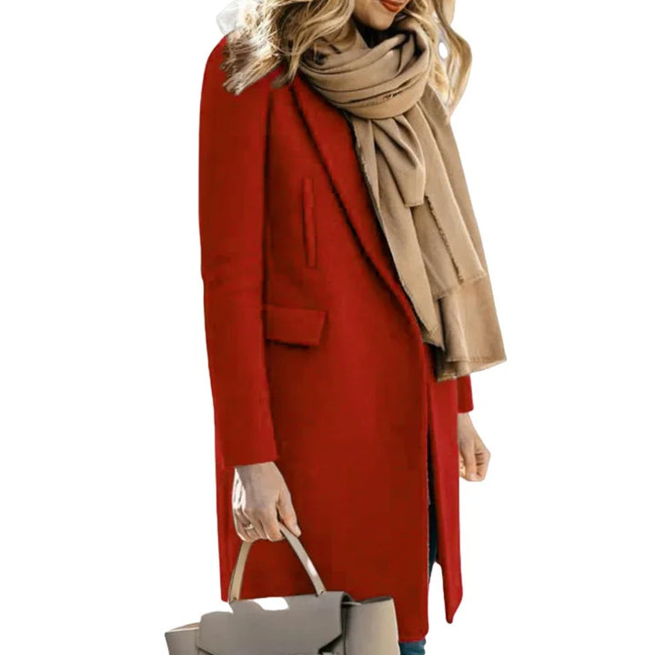 Trench Coat de Outono Feminino – Confortável Mistura de Lã para Estilosas Camadas