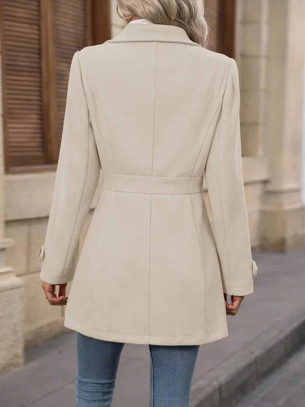 Casaco de Lã de Outono – Slim Fit Elegante para Diversos Estilos
