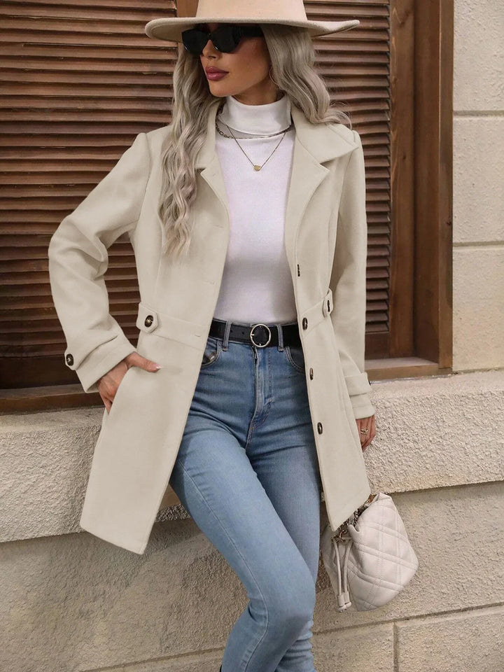 Casaco de Lã de Outono – Slim Fit Elegante para Diversos Estilos