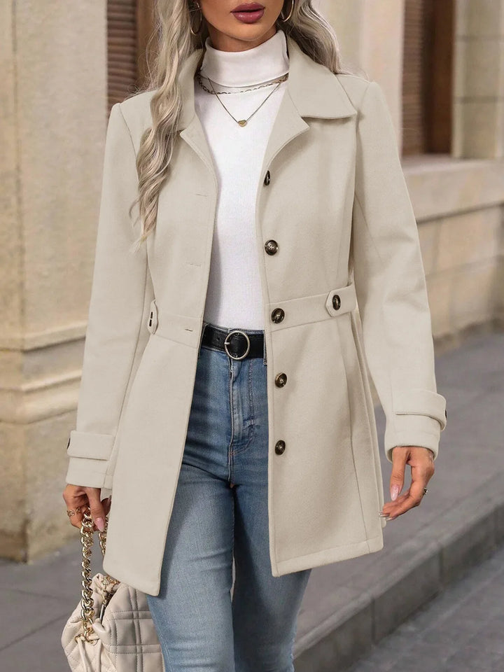 Casaco de Lã de Outono – Slim Fit Elegante para Diversos Estilos