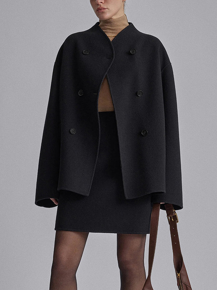 Casaco Oversized com Dupla Abotoadura Feminino
