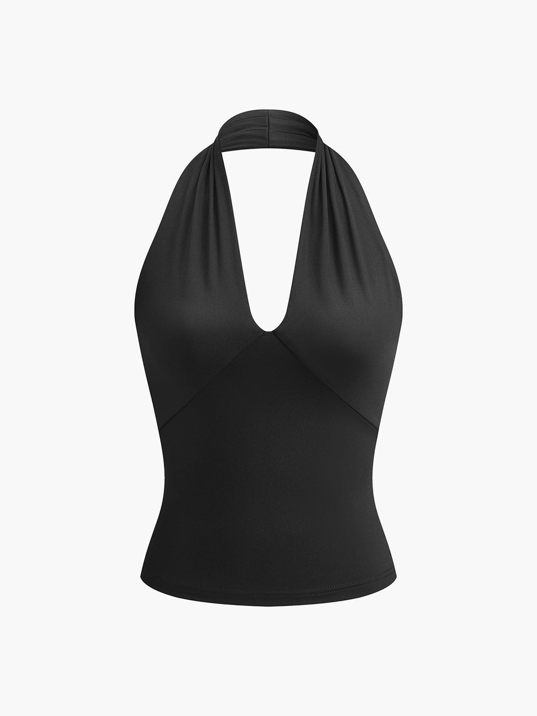 Blusa de Alças com Decote em V e Costas Descobertas