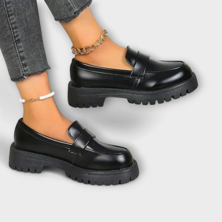 Mocassins Femininos Ortopédicos com Saltos em Cetim