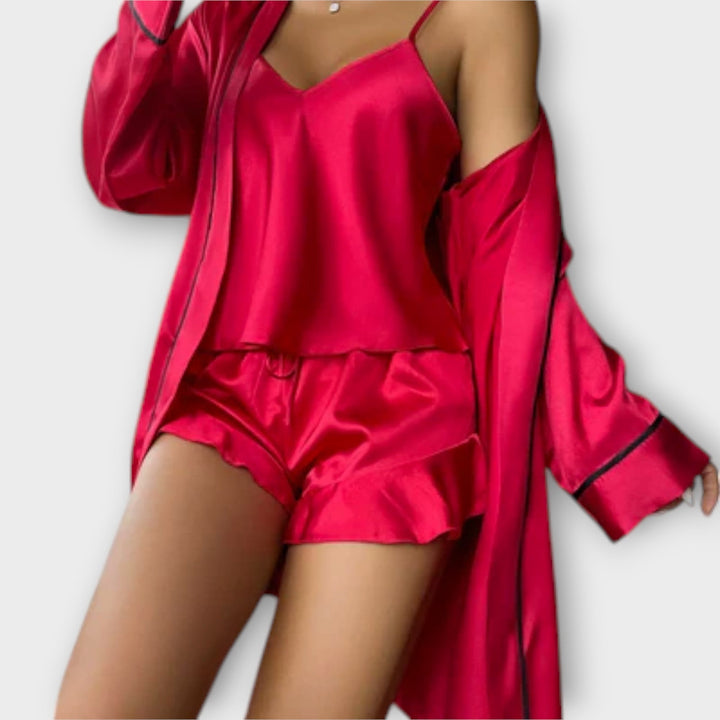 Felicidade - Conjunto de pijama 3 peças