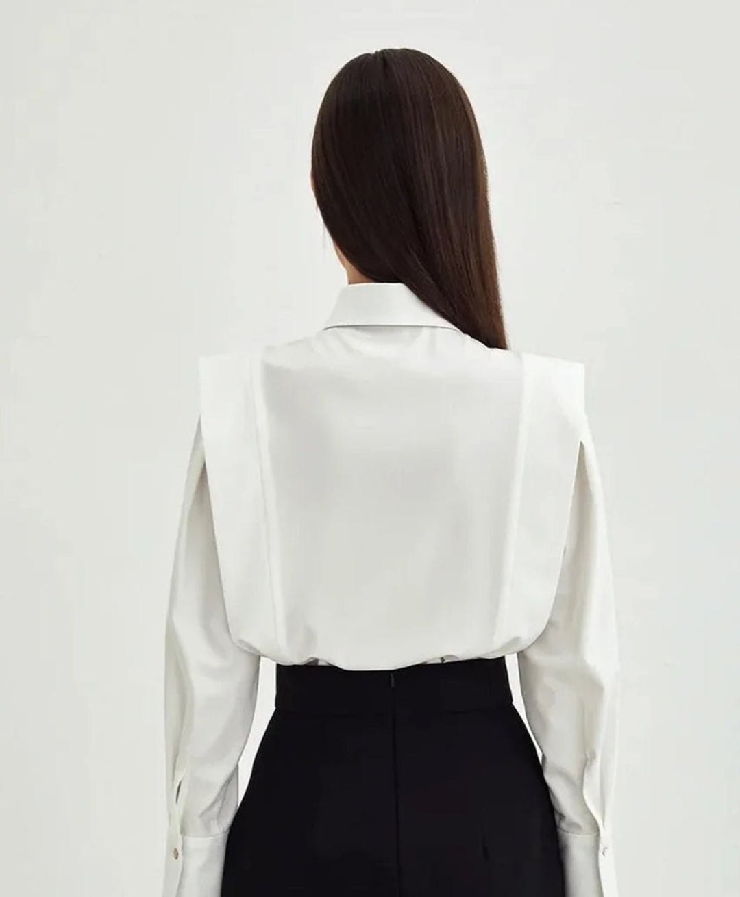 Camisa Estilo Quadrado com Fecho de Botão