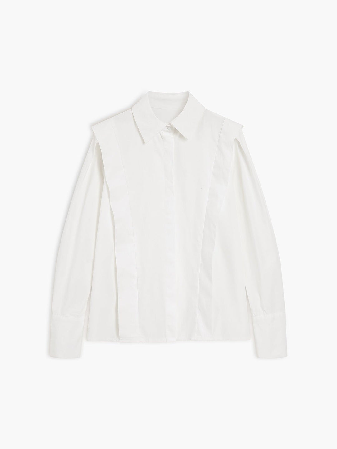 Camisa Estilo Quadrado com Fecho de Botão