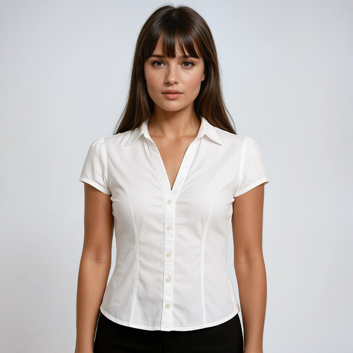 Camisa Slim-Fit de Popelín de Cambridge