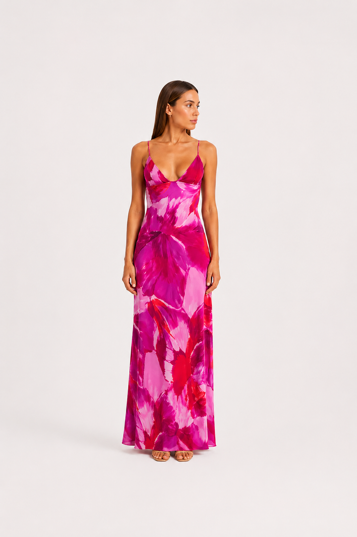 Martina | Vestido Boho de Chiffon Elegante