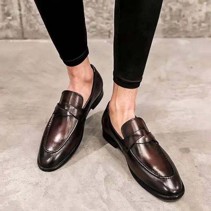 Elegantes Mocassins de Couro