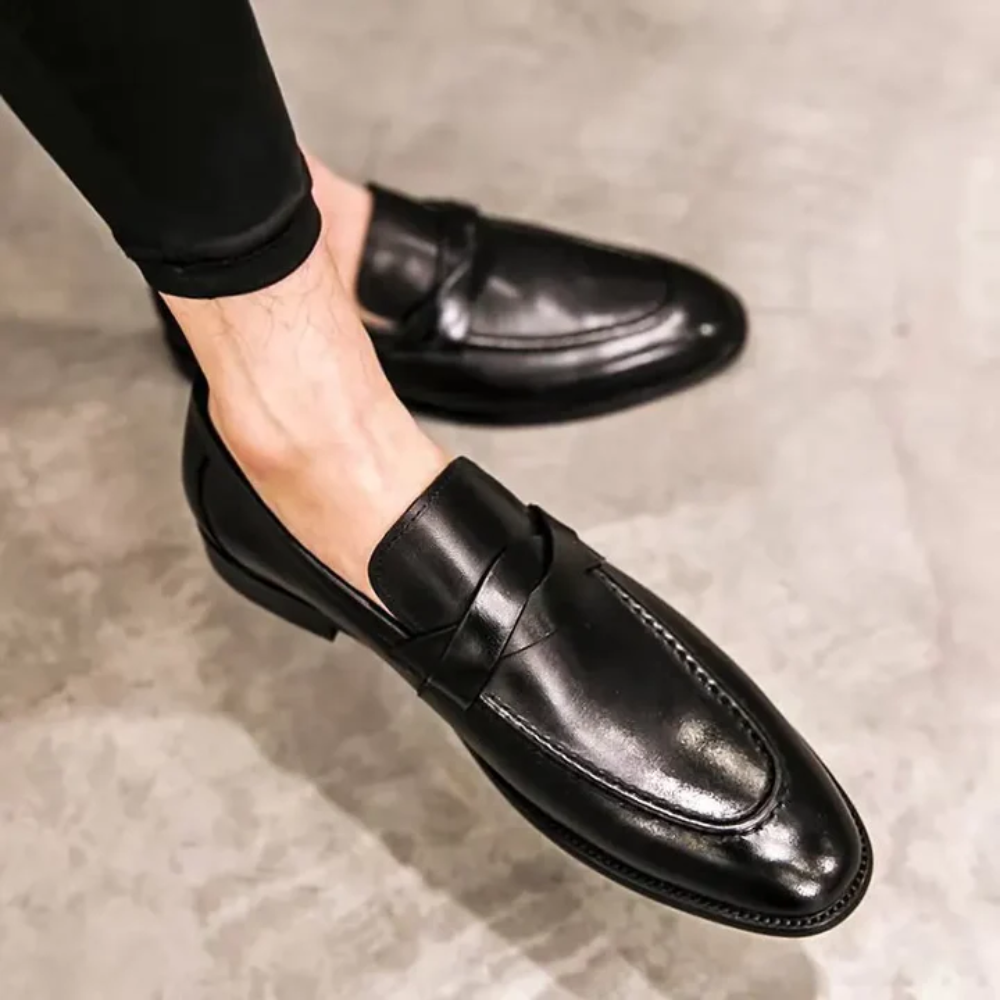 Elegantes Mocassins de Couro
