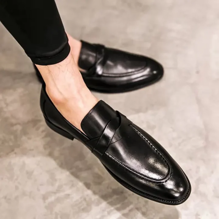 Elegantes Mocassins de Couro